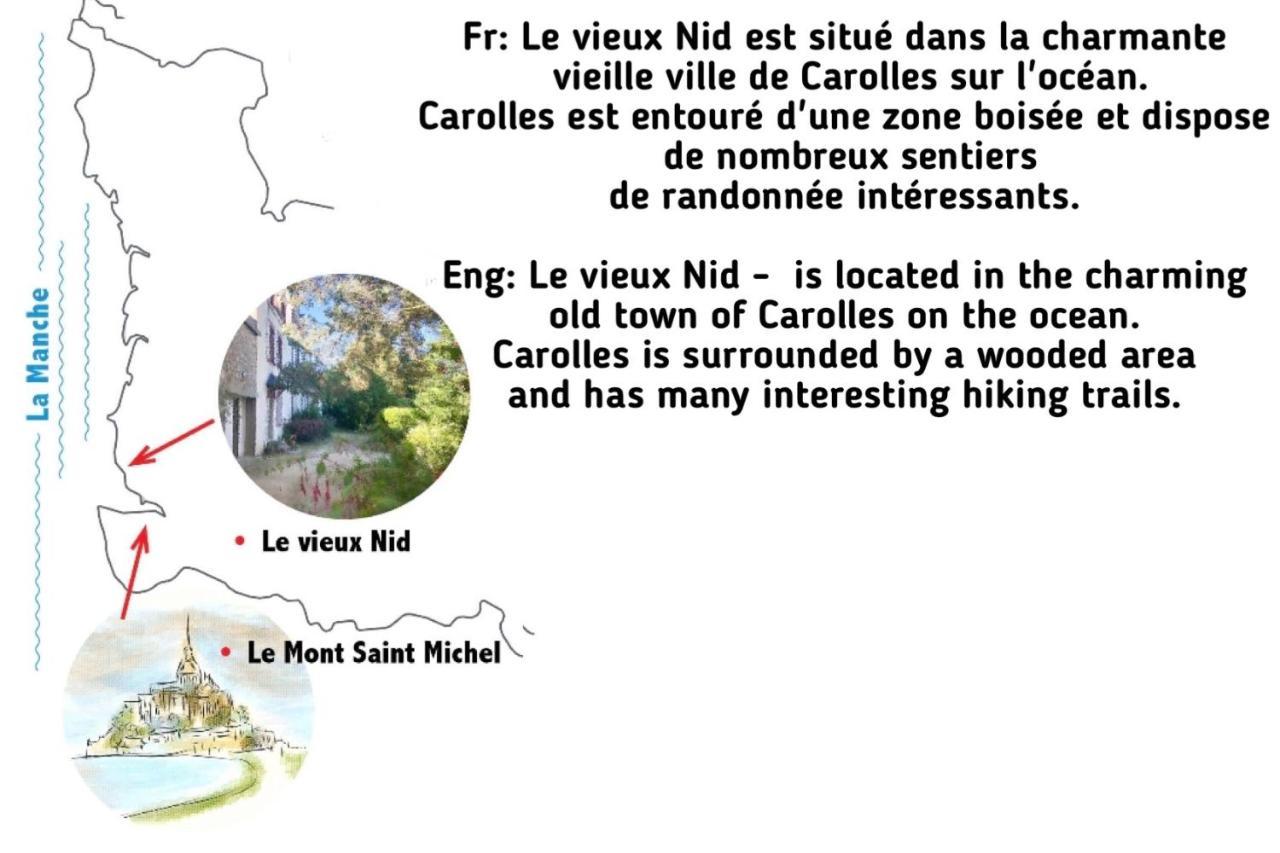 "Le Vieux Nid" Carolles Exterior foto